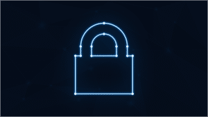 Free padlock neon cybersecurity vector