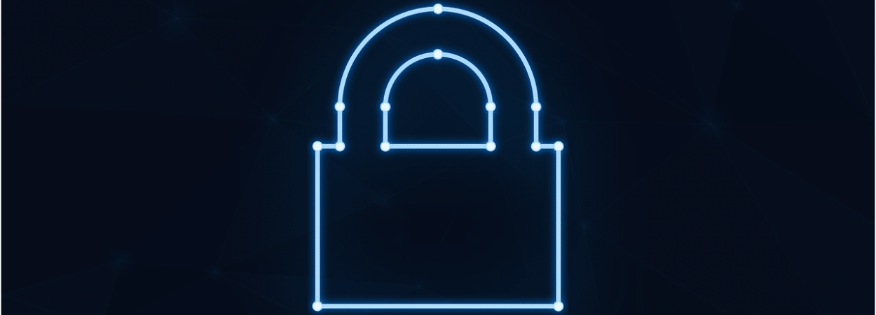 Free padlock neon cybersecurity vector